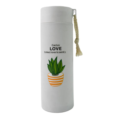 Wukusy outdoor sport glass water bottle, 450ml, leakproof travel bottle with a sleek design, ideal for outdoor activities.