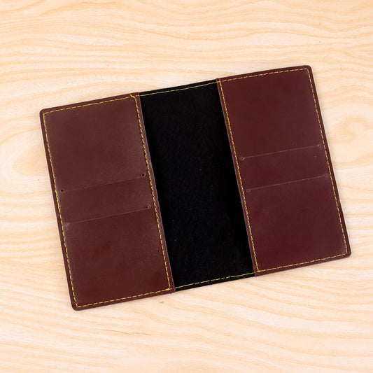 Wukusy PU leather travel wallet with multiple card slots, slim design, ideal for organizing cards and travel essentials.