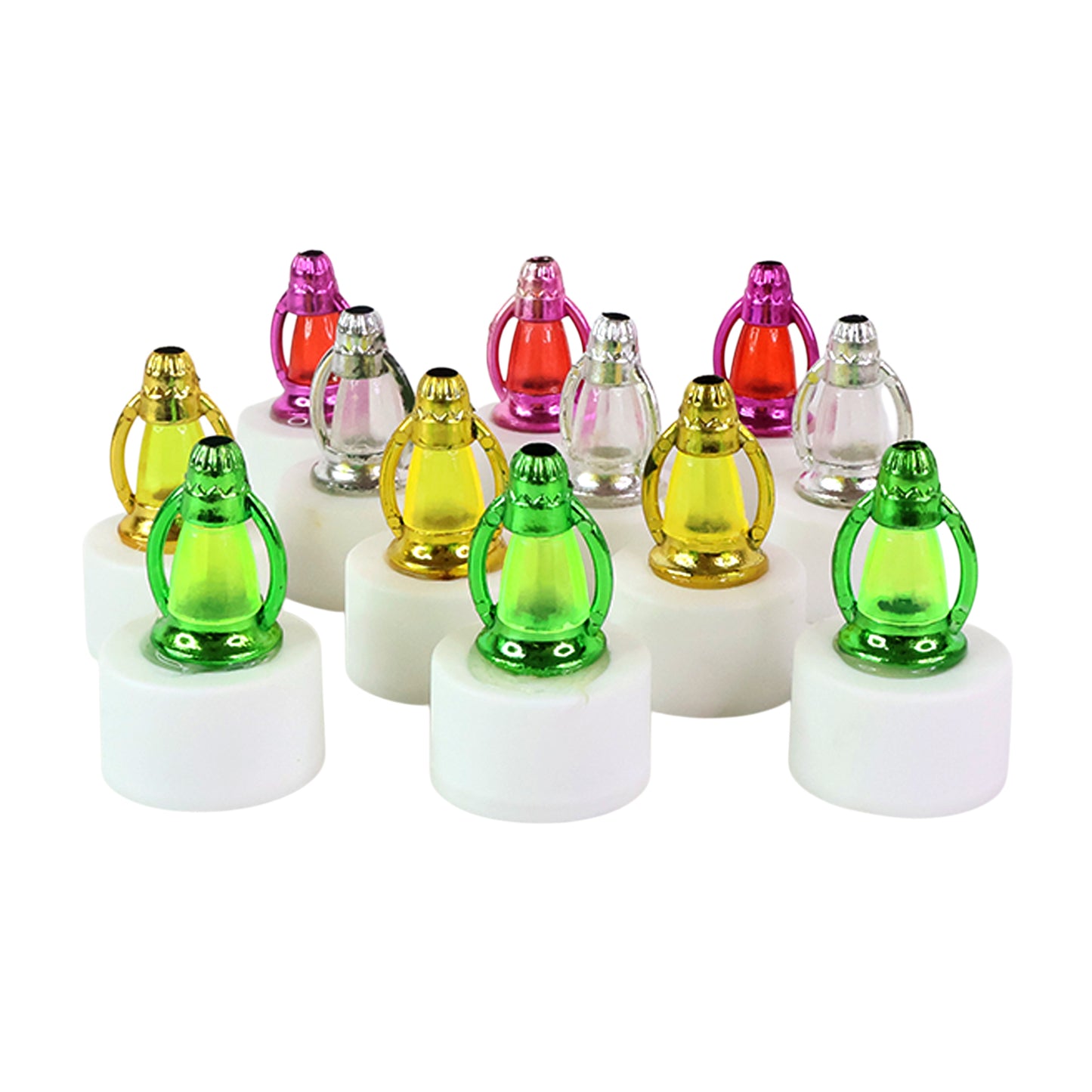 Set of 12 Wukusy LED decorative candle lamps for home decor, featuring warm ambient lighting and elegant design.
