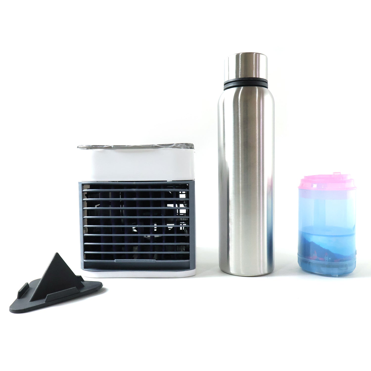Wukusy Office Essentials Combo Set featuring pens, notepads, and desk accessories arranged on a workspace.
