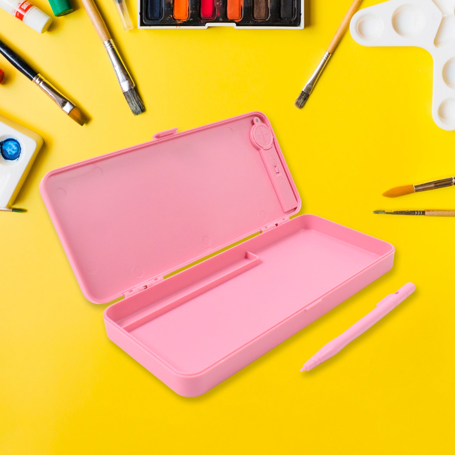 Wukusy LED drawing pen case holding a set of drawing pens, compact and organized for home improvement or art projects.