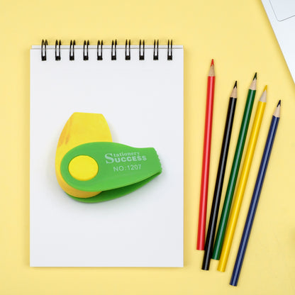 Wukusy Flair Creative Spinner Dust-Free Non-toxic Eraser for kids, colorful design, ideal for school stationery and educational use.