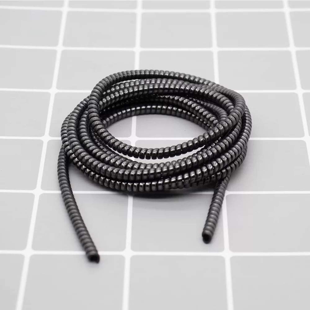Wukusy metallic finish cable spiral protector for Mac charging cables, headphone saver and repair wire cover, mobile accessory.