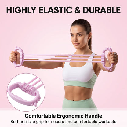 Wukusy multifunctional chest expander puller with three resistance tubes for home gym workouts, showing the device with handles and tubes.