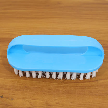Wukusy heavy-duty handheld cleaning scrub brush with stiff bristles for scrubbing surfaces and removing dirt.