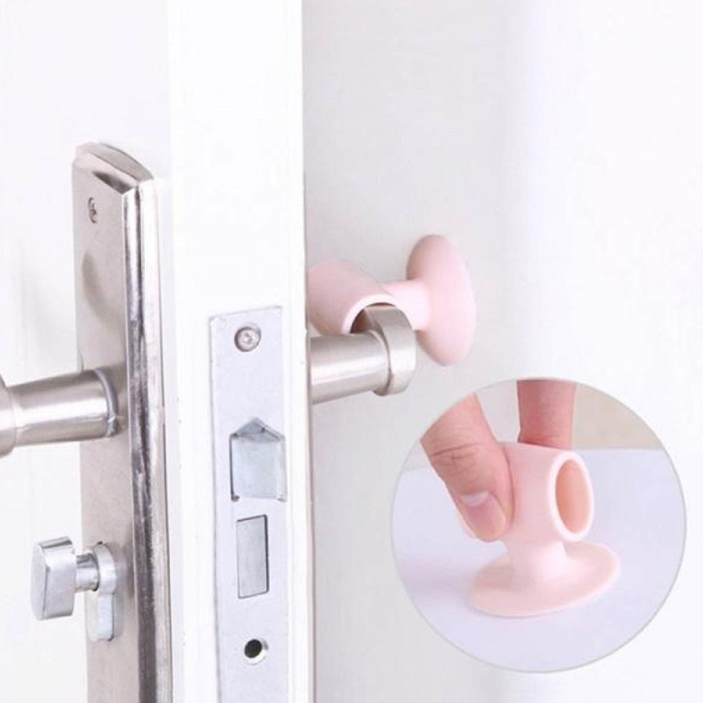 Wukusy 1442 Mini Silicone Door Stopper and Anti-collision Handle Crash Pad for home decor, preventing door damage and noise