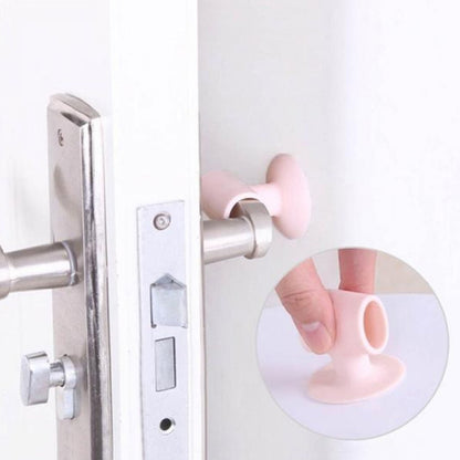 Wukusy 1442 Mini Silicone Door Stopper and Anti-collision Handle Crash Pad for home decor, preventing door damage and noise