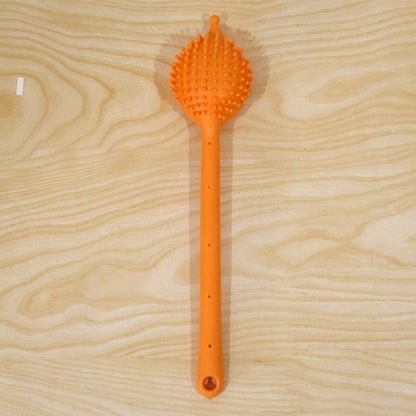Long Handle Silicone Back Scrubber With Soap Dispenser (1 Pc 31 X 6 Cm)