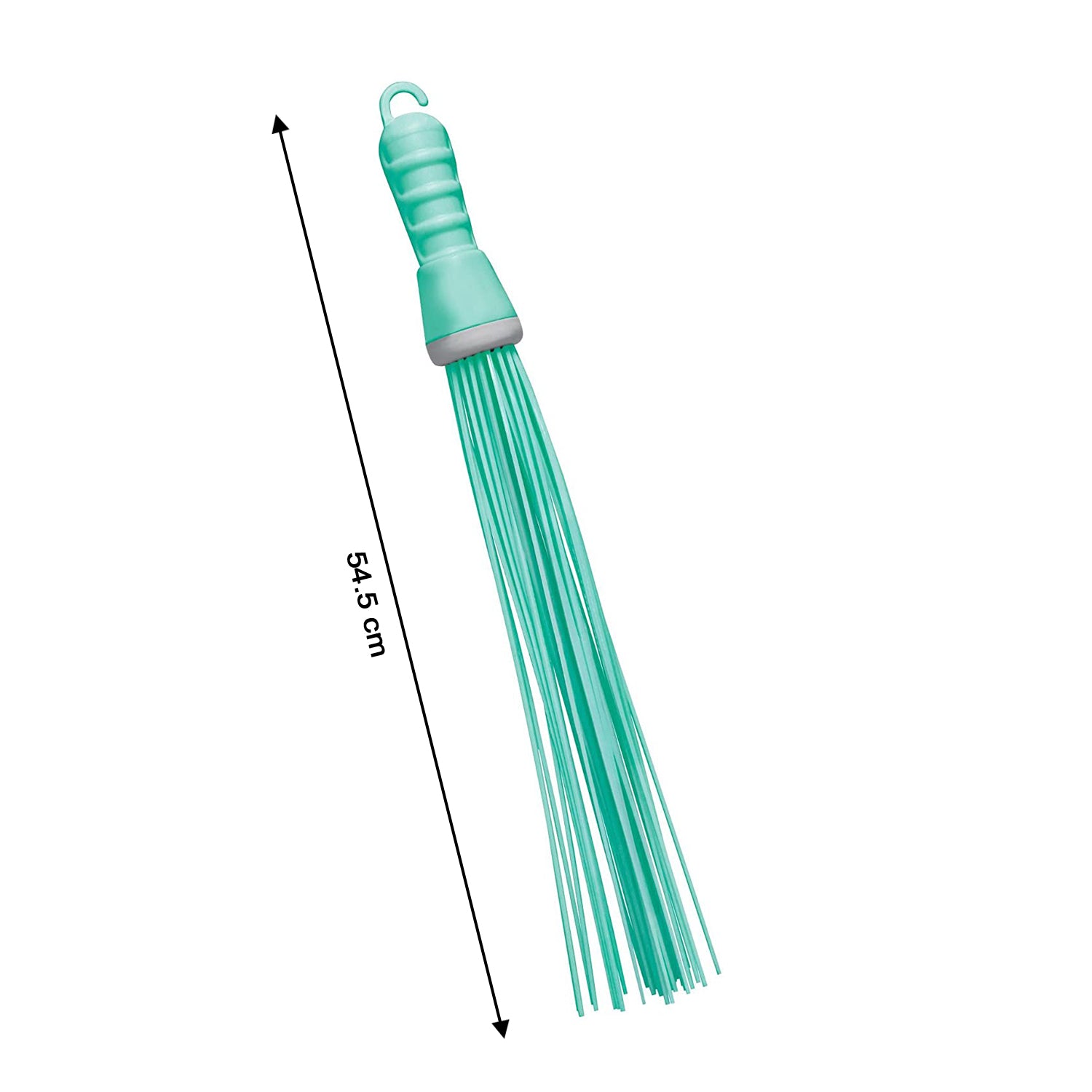 Wukusy plastic hard bristle broom for bathroom floor cleaning, suitable for wet and dry scrubbing of bathroom surfaces.