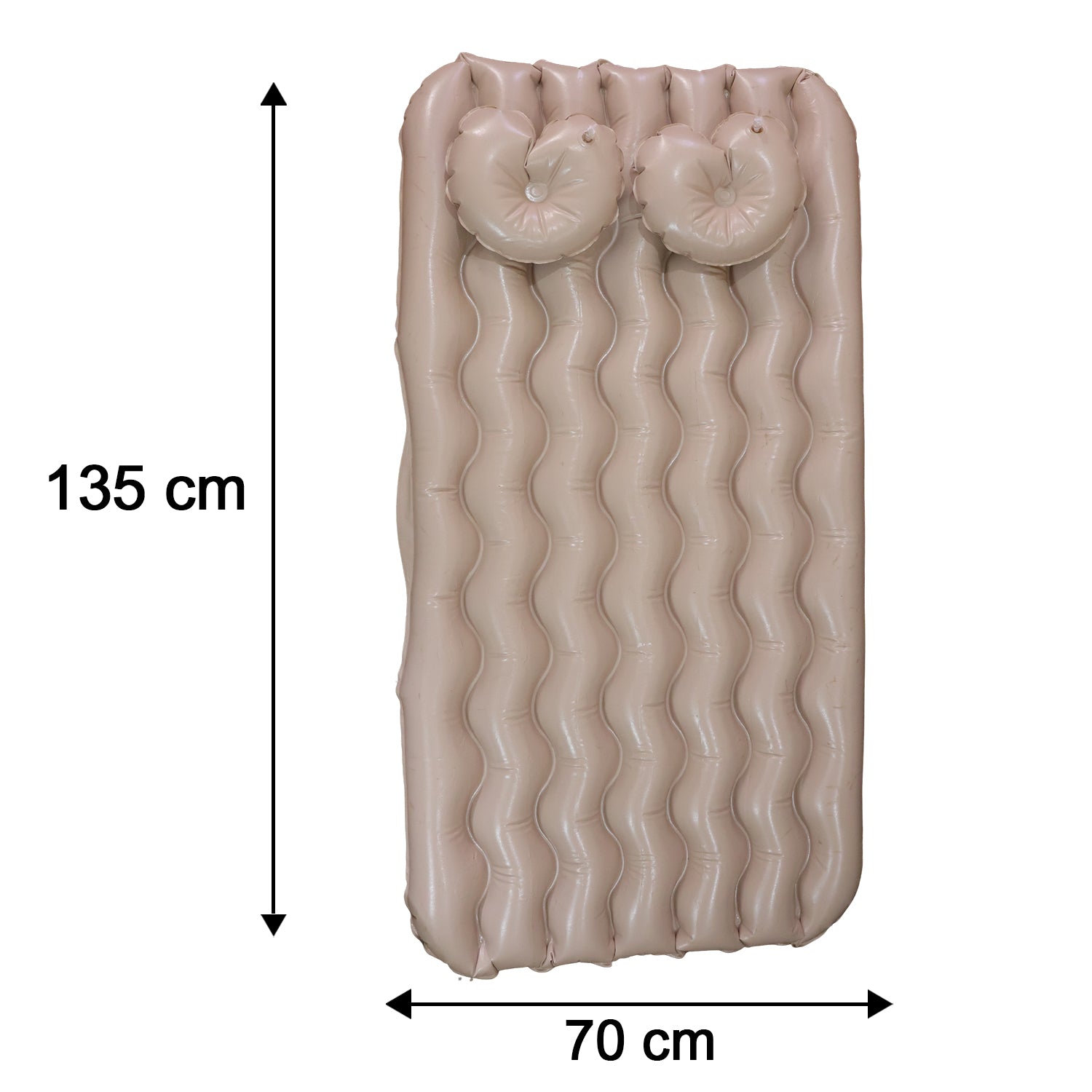 Wukusy car air mattress bed set with inflatable pillows and air pump, designed for comfortable travel sleeping in a vehicle.