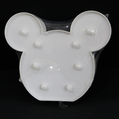 Wukusy Mickey-shaped LED decorative night light for home decor, featuring a charming Mickey Mouse design in soft glowing light.