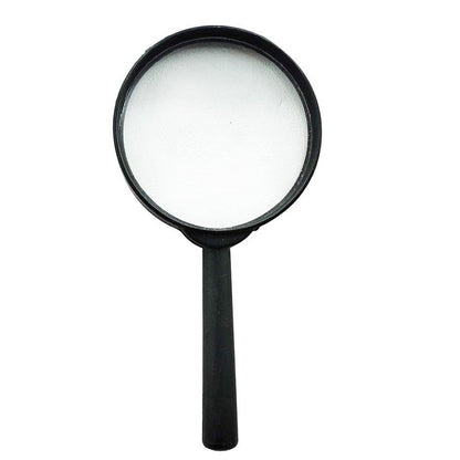 Wukusy 75mm and 50mm glass magnifying lenses set, break-proof, dual-sided reading aids for detailed viewing and eye protection.
