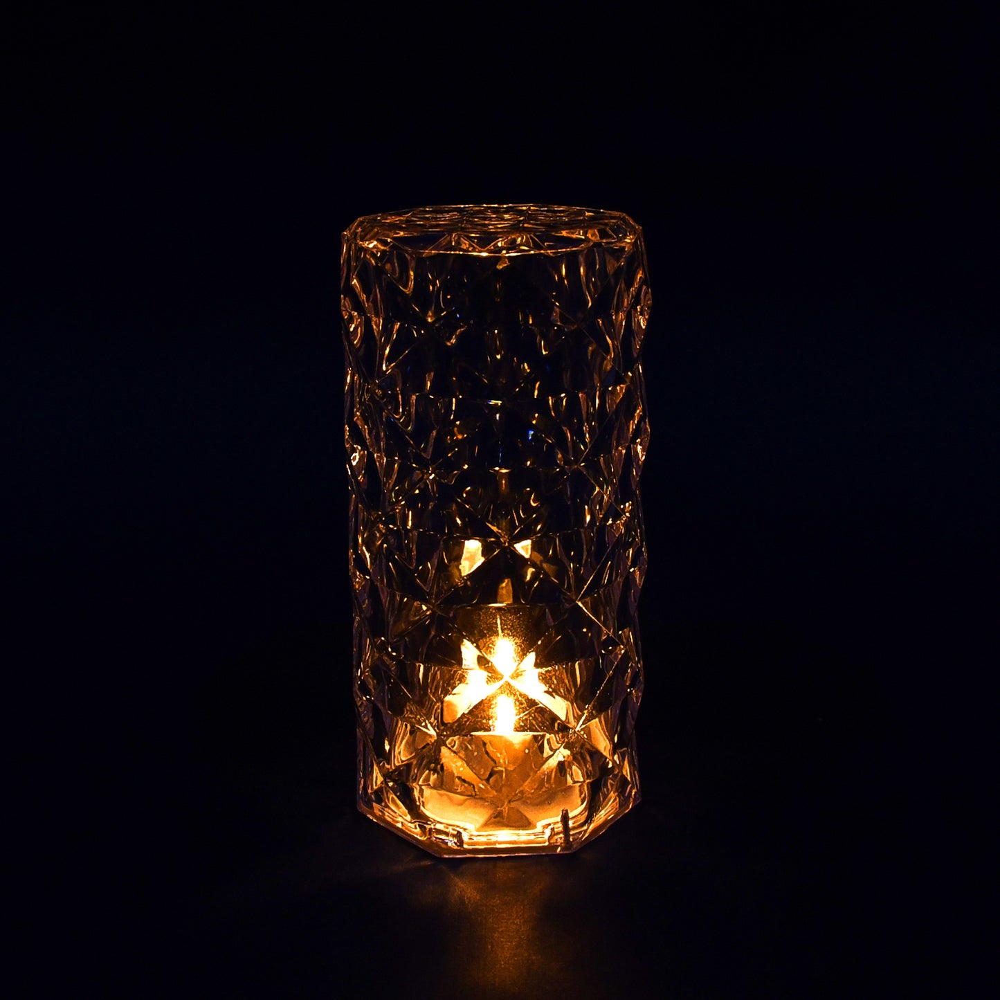Wukusy 6240 Diamond Table Lamp with crystal candle lights, elegant home decor candle for ambient lighting and decorative accents