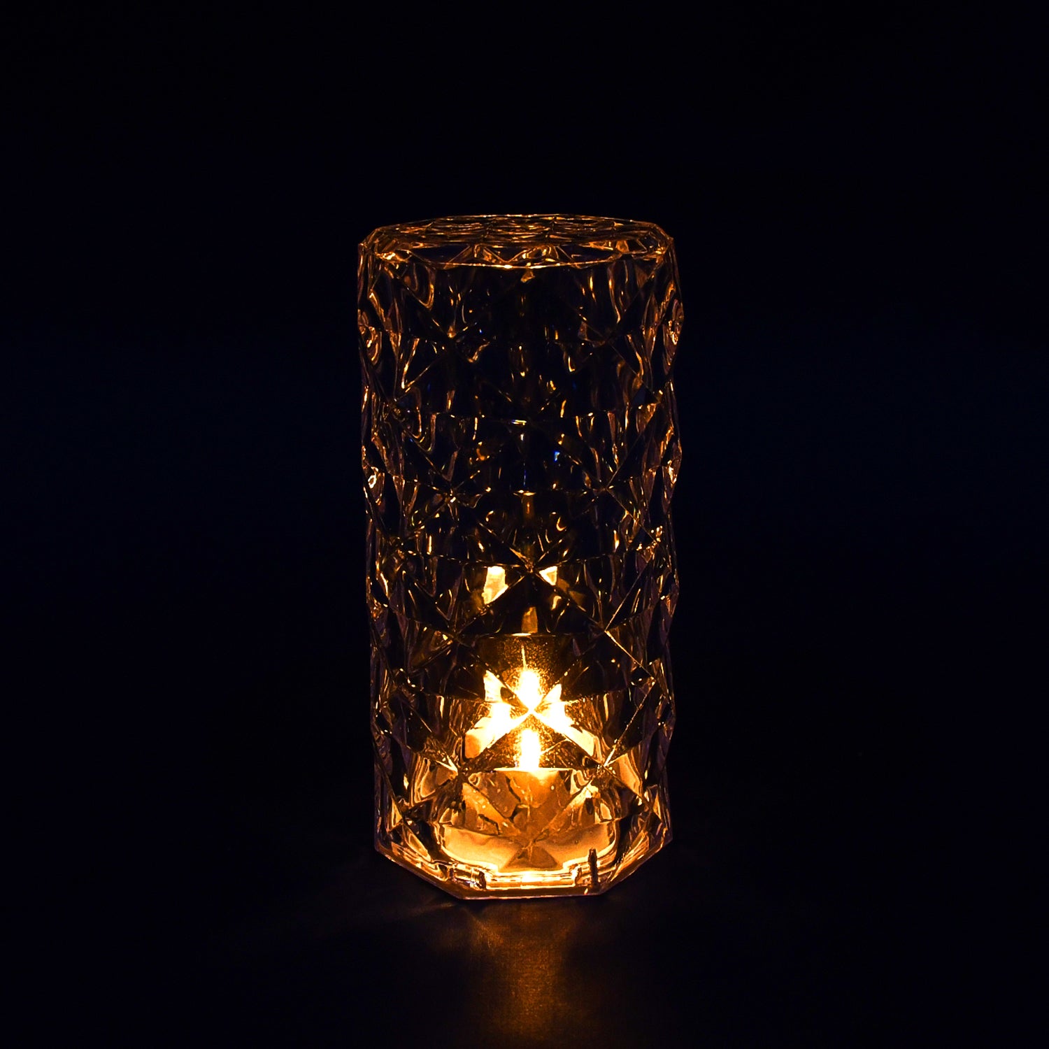 Wukusy 6240 Diamond Table Lamp with crystal candle lights, elegant home decor candle for ambient lighting and decorative accents
