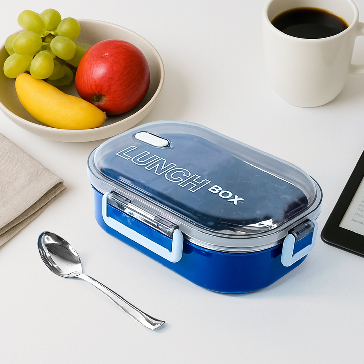 Wukusy Home Chef Premium Airtight Steel Lunch Box with secure lid and stainless steel construction for fresh meal storage.