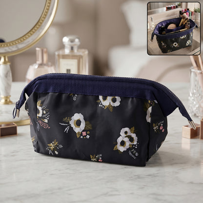 Wukusy stylish multipurpose cosmetic storage pouch bag, 18x12 cm, with a compact design and zipper closure for organizing beauty essentials.