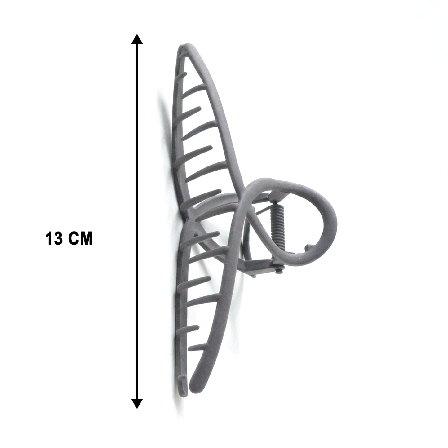 Large Wukusy Strong Grip Hair Claw Clip shaped for secure hold and stylish hair styling, shown open with glossy finish.