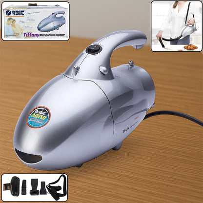 Wukusy Orbit high power handheld mini vacuum cleaner with 800W motor, shown in black with compact design and ergonomic handle.
