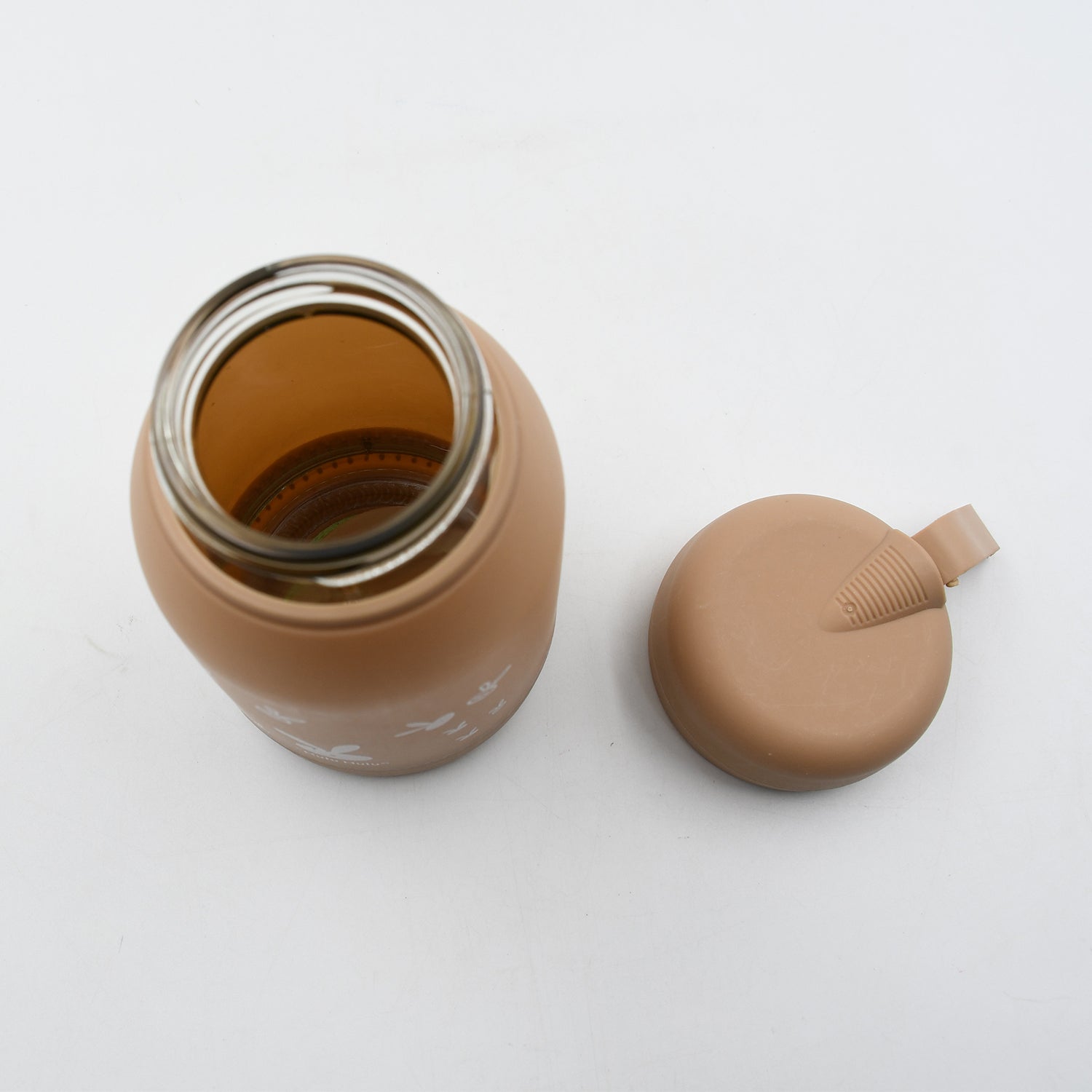 Cute bunny design water bottle for kids, 360ml insulated sipper bottle by Wukusy with rabbit print for boys and girls.