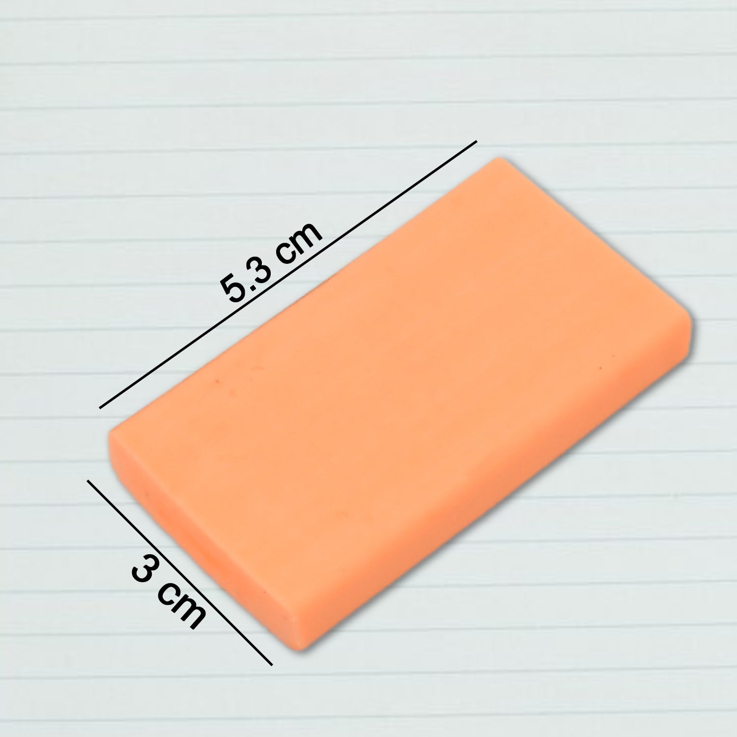 Wukusy fancy stylish office eraser with mixed colorful design on white background, 1 piece, creative stationery accessory.