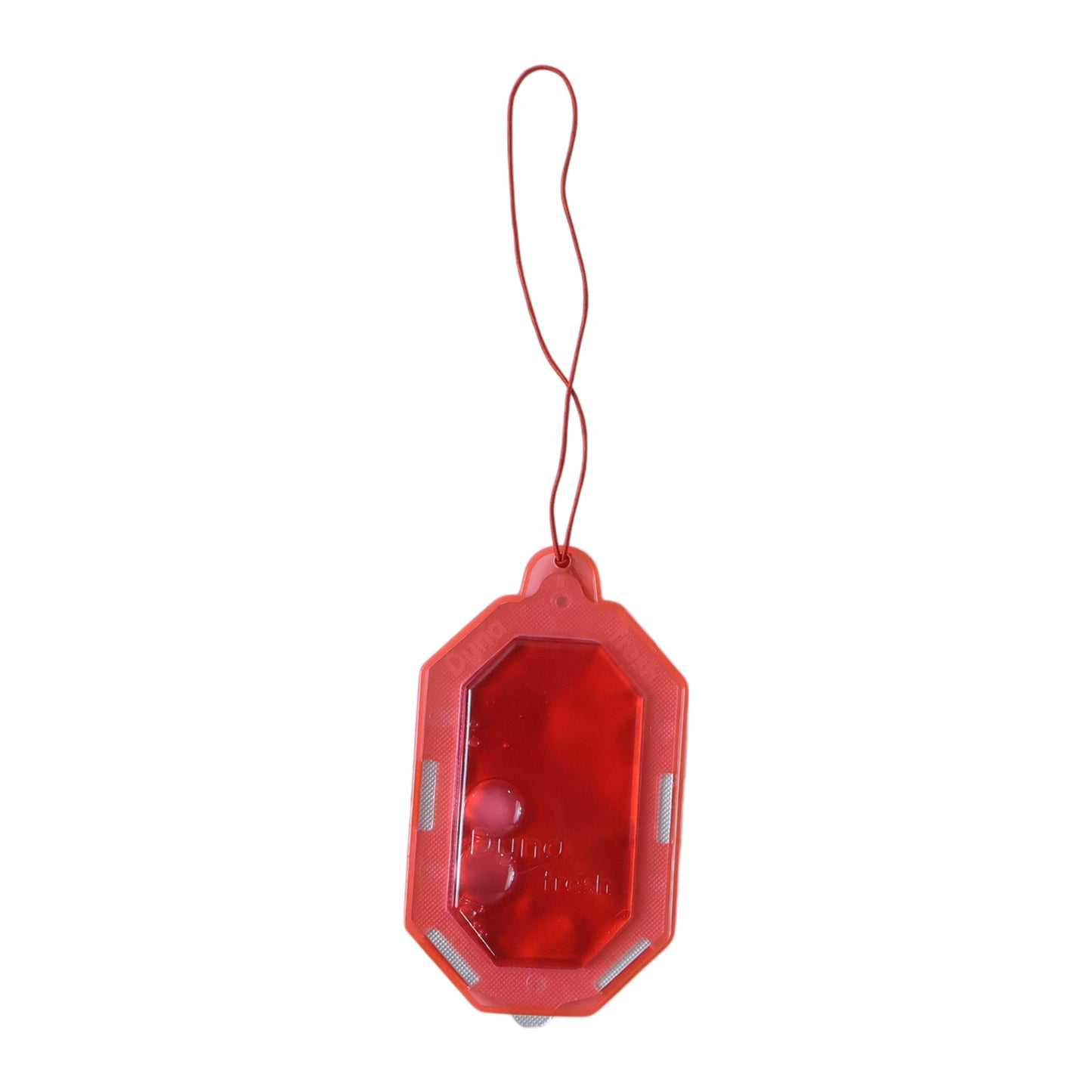 Wukusy hanging bathroom air freshener with apple scent, gel form, 9.5g, designed to eliminate odors and freshen the space.
