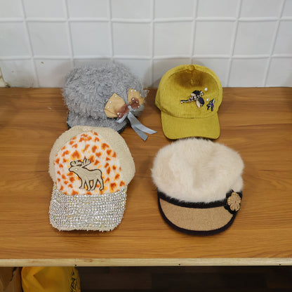 Wukusy designer cap with stylish winter and summer mix designs, versatile fashion accessory shown in the image.