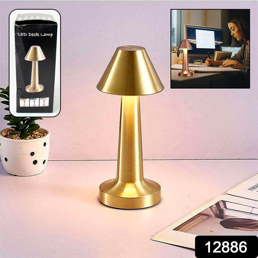Wukusy LED desk lamp with touch control, portable metal design, 3 color options, dimmable brightness, eye protection, for home or kids room