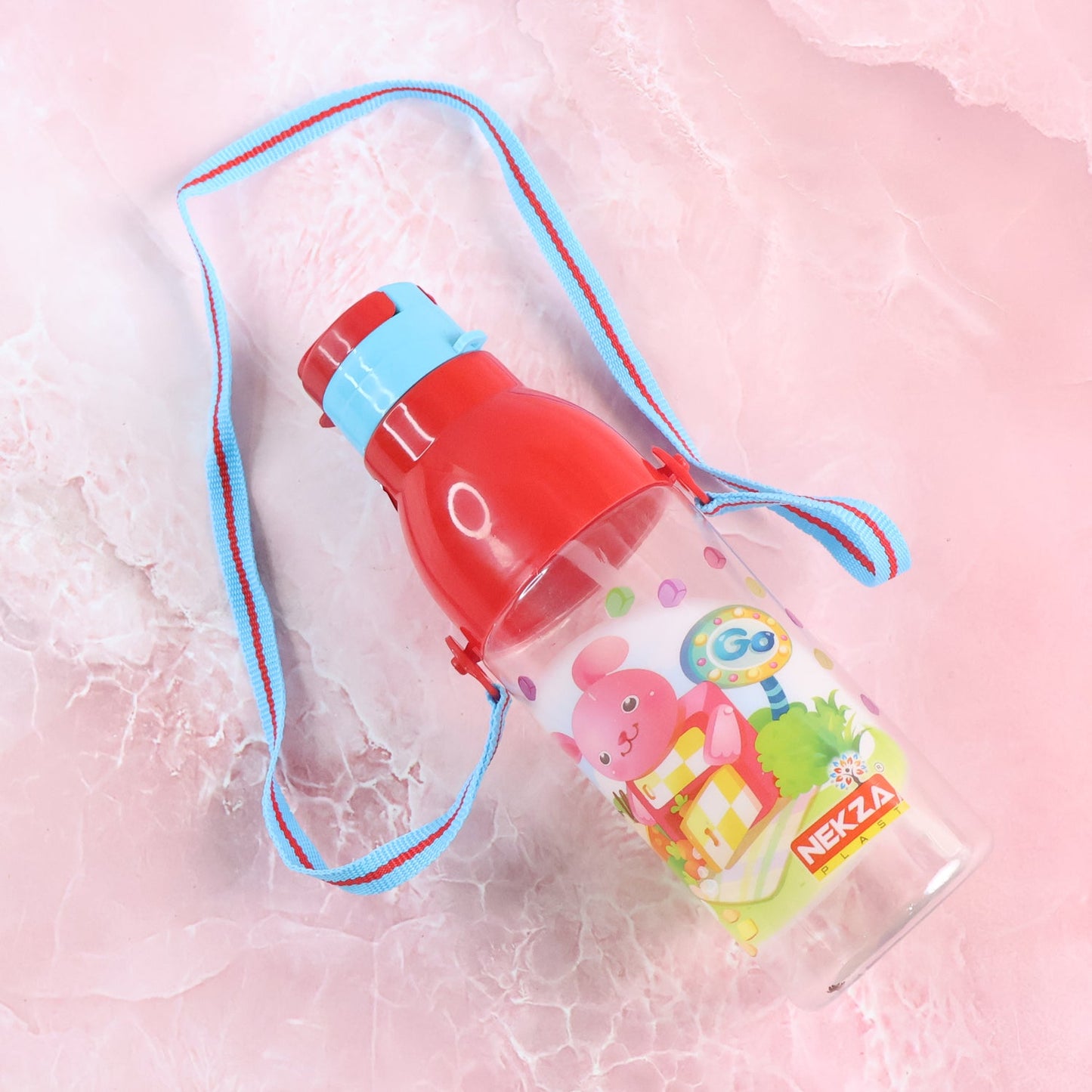 Wukusy 800ml transparent plastic sports water bottle with straw, leak-proof, BPA-free, insulated, portable for kids, gym, and school.