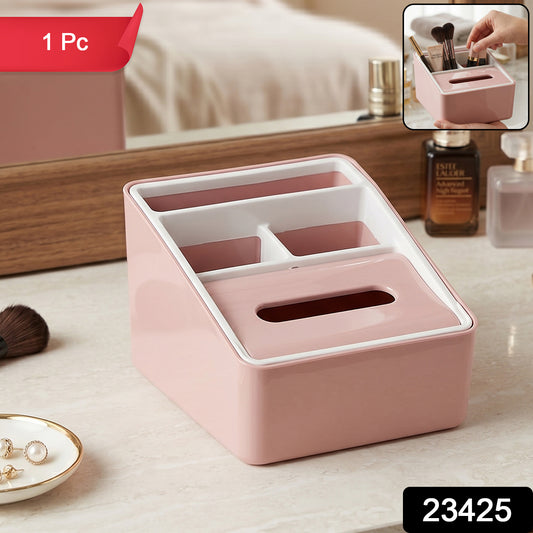 Wukusy plastic storage organizer box with multiple compartments for organizing small items and supplies.