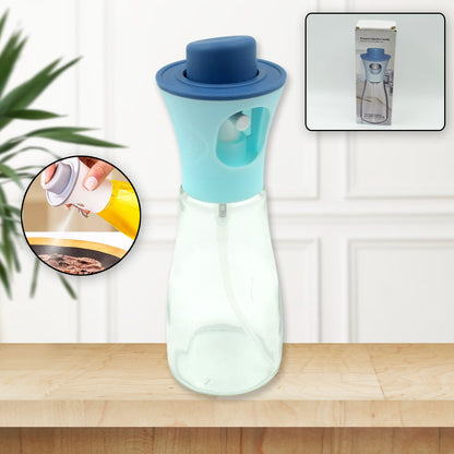 Wukusy 5340 oil dispenser bottle with spray nozzle, 170ml plastic pourer for olive oil and vinegar with mist spray feature.
