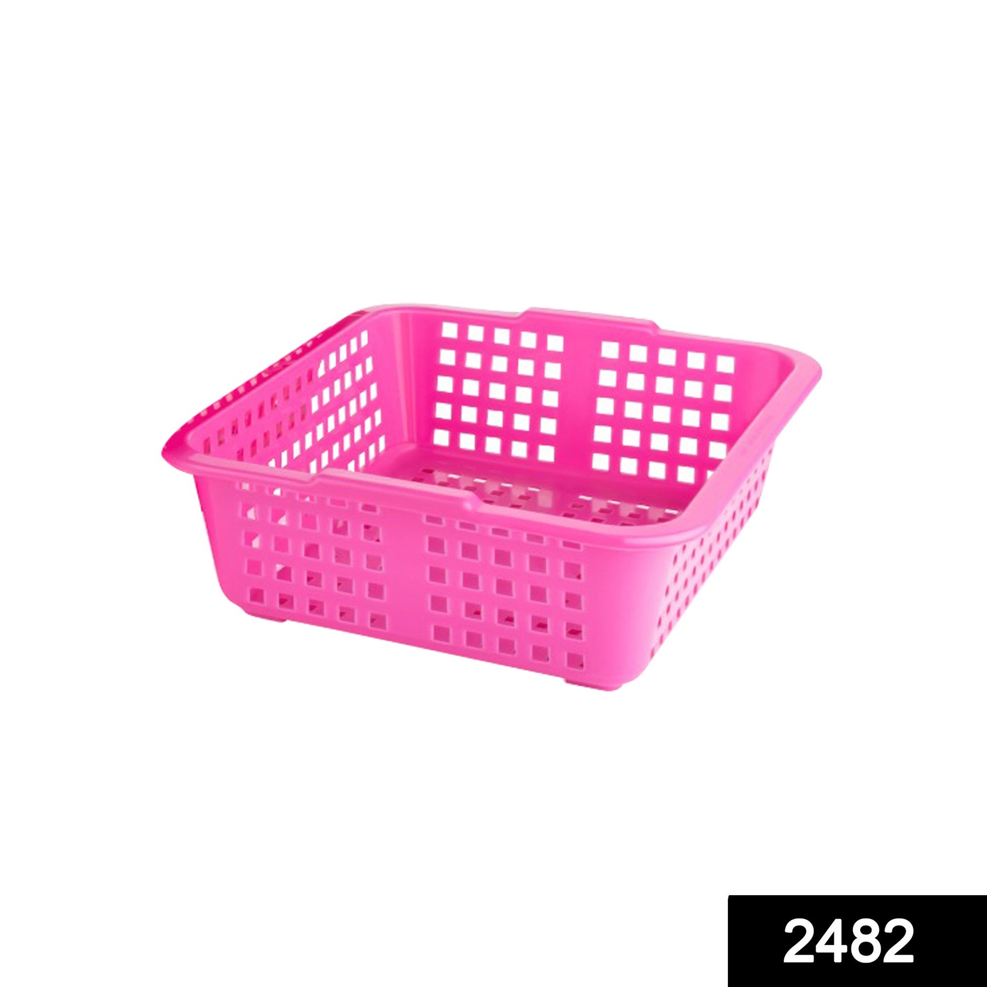 Wukusy plastic medium-sized cane fruit basket, kitchen tool for organizing and displaying fresh fruits.