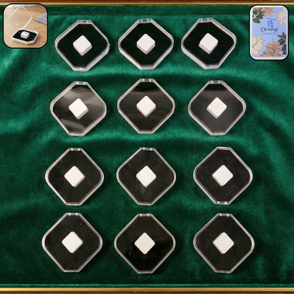 Wukusy jewelry display storage box with 12 compartments for rings, earrings, and small jewelry items, organized and protected.