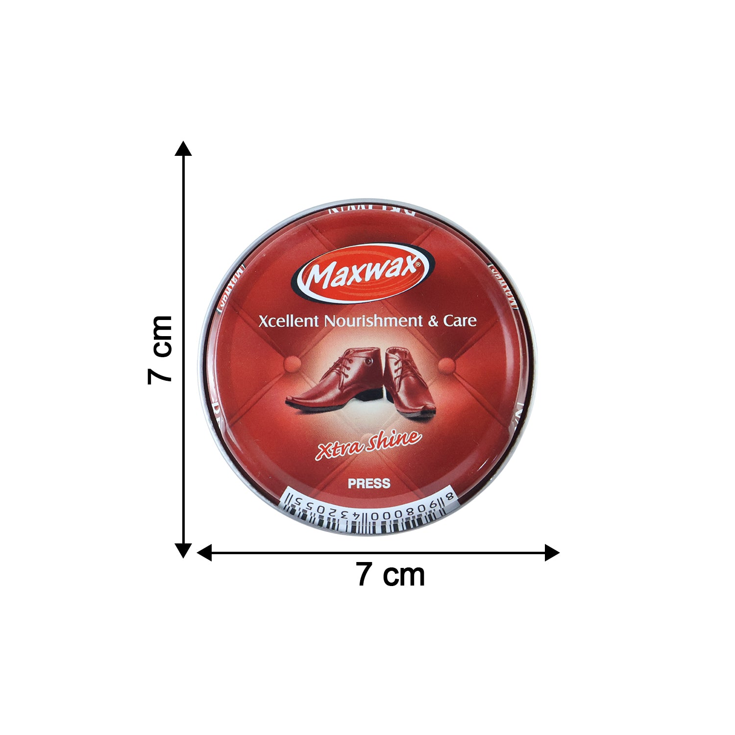 Wukusy Maxwax brown shoe polish cream in a 40g jar, used for restoring and shining leather shoes.