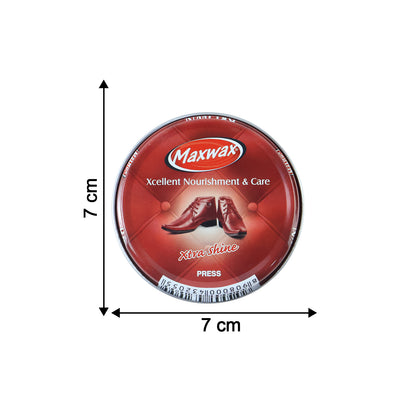 Wukusy Maxwax brown shoe polish cream in a 40g jar, used for restoring and shining leather shoes.