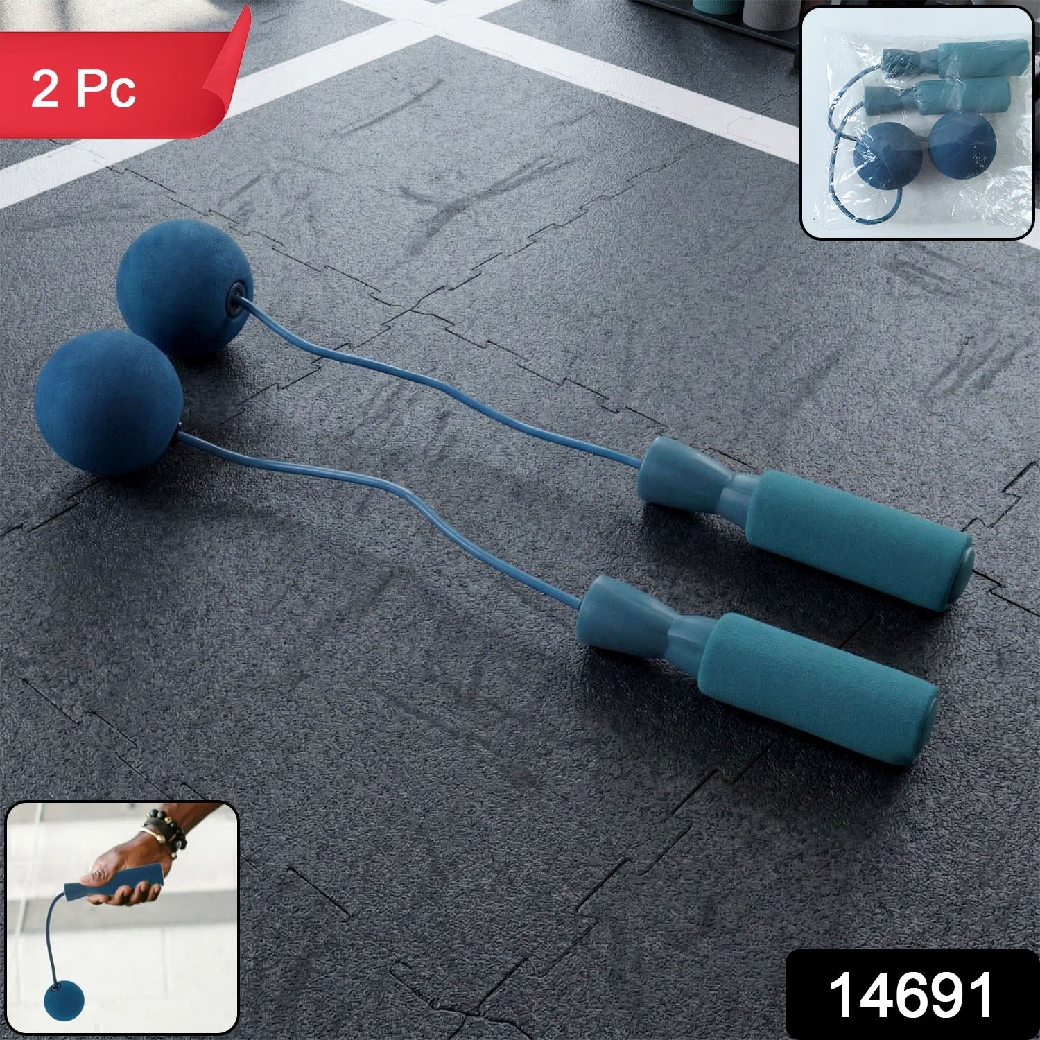 Wukusy fitness wrist ball exercise tool with handle grip, set of 2, designed for wrist strengthening and physical therapy.