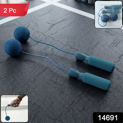 Wukusy fitness wrist ball exercise tool with handle grip, set of 2, designed for wrist strengthening and physical therapy.