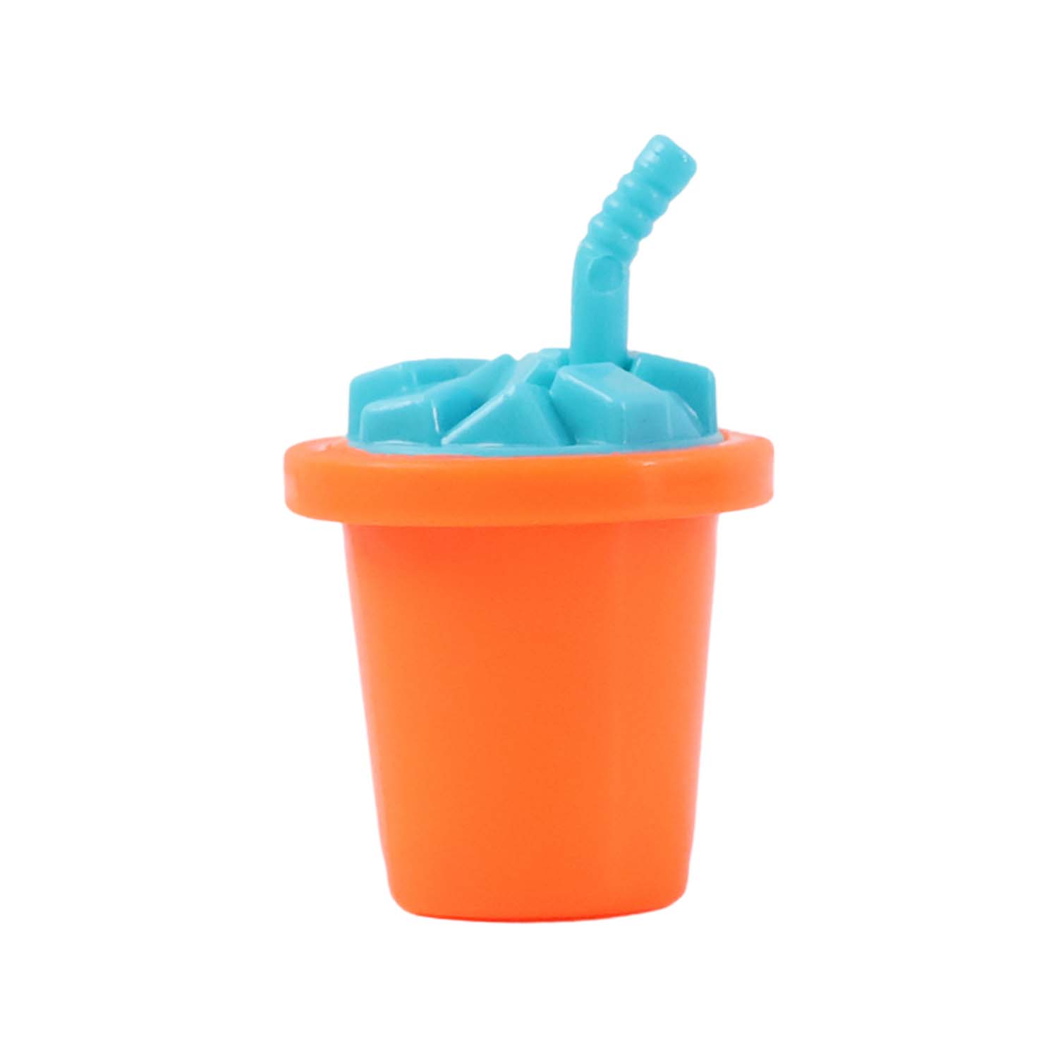 Wukusy mini juice cup pretend play toy, small plastic cup with colorful design for children's role-playing activities