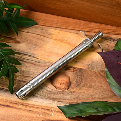 Wukusy Supermom Moms stainless steel gas lighter with German piezo ignition, suitable for home kitchen use.