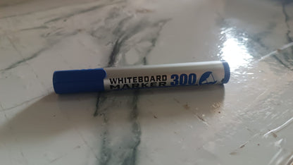 Wukusy Jumbo Tip Whiteboard marker with blue ink, suitable for office use, featuring a large tip for bold writing.