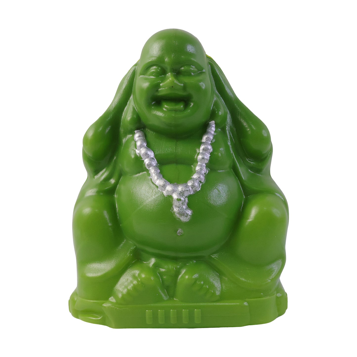 Wukusy Laughing Buddha coin money bank savings box with a cheerful laughing Buddha figure for storing coins.