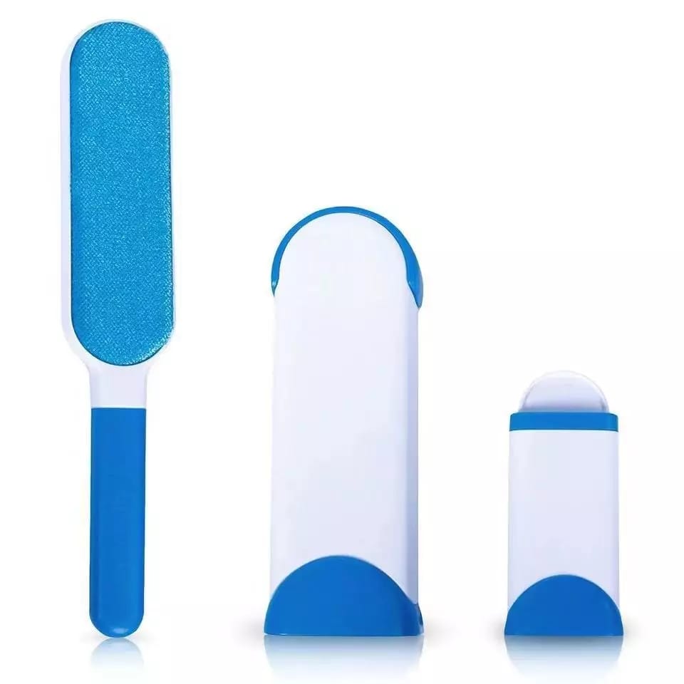 Wukusy 1241 Pet Hair Remover, double-sided self-cleaning reusable tool for removing pet fur from furniture and clothing.