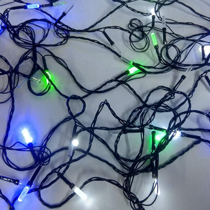Wukusy Festival 3-meter LED string light with multi-color bulbs for indoor and outdoor festive decoration, suitable for Diwali and celebrations