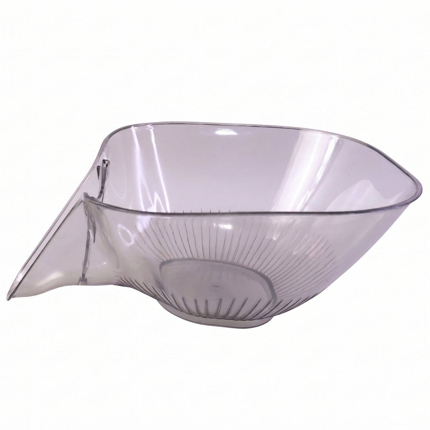 Wukusy fruit and vegetable washing strainer basket with funnel for kitchen sink drain, made of durable mesh and plastic.