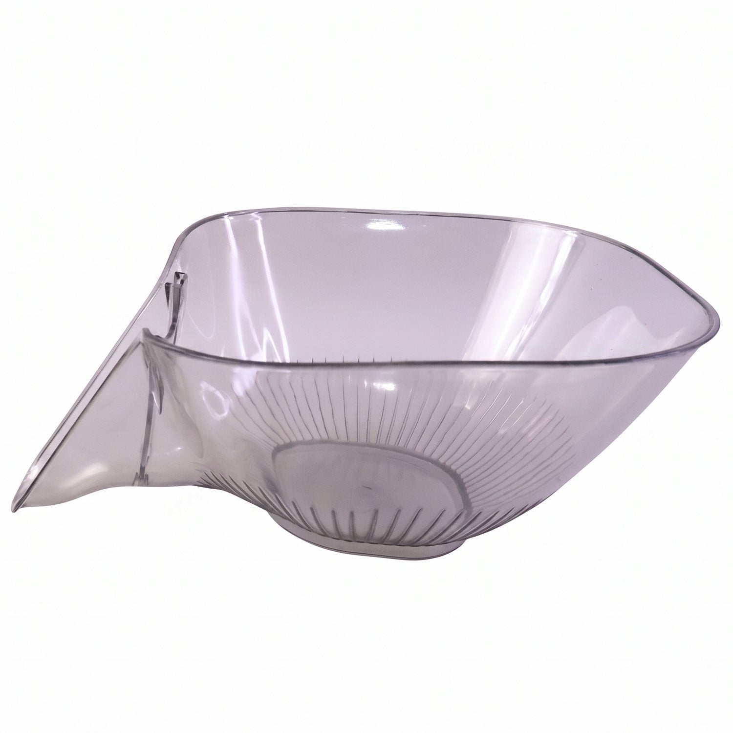 Wukusy fruit and vegetable washing strainer basket with funnel for kitchen sink drain, made of durable mesh and plastic.