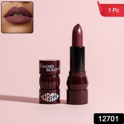Wukusy Premium Diamond Beauty Matte Lipstick in mix colors, showcasing a close-up of the vibrant lipstick tube with a matte finish.