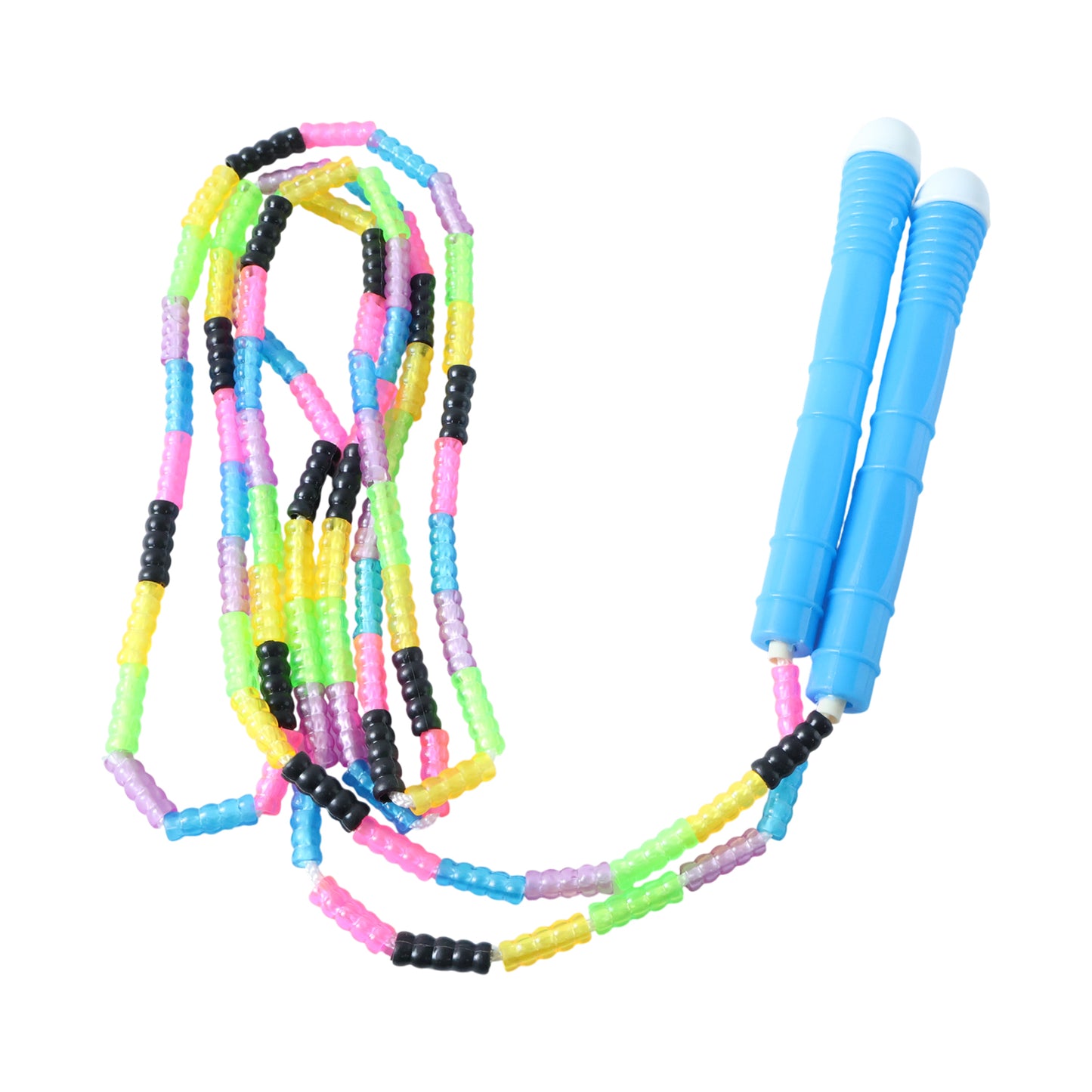 Wukusy fitness skipping rope set with black handles and red rope for cardio workout and jump training.