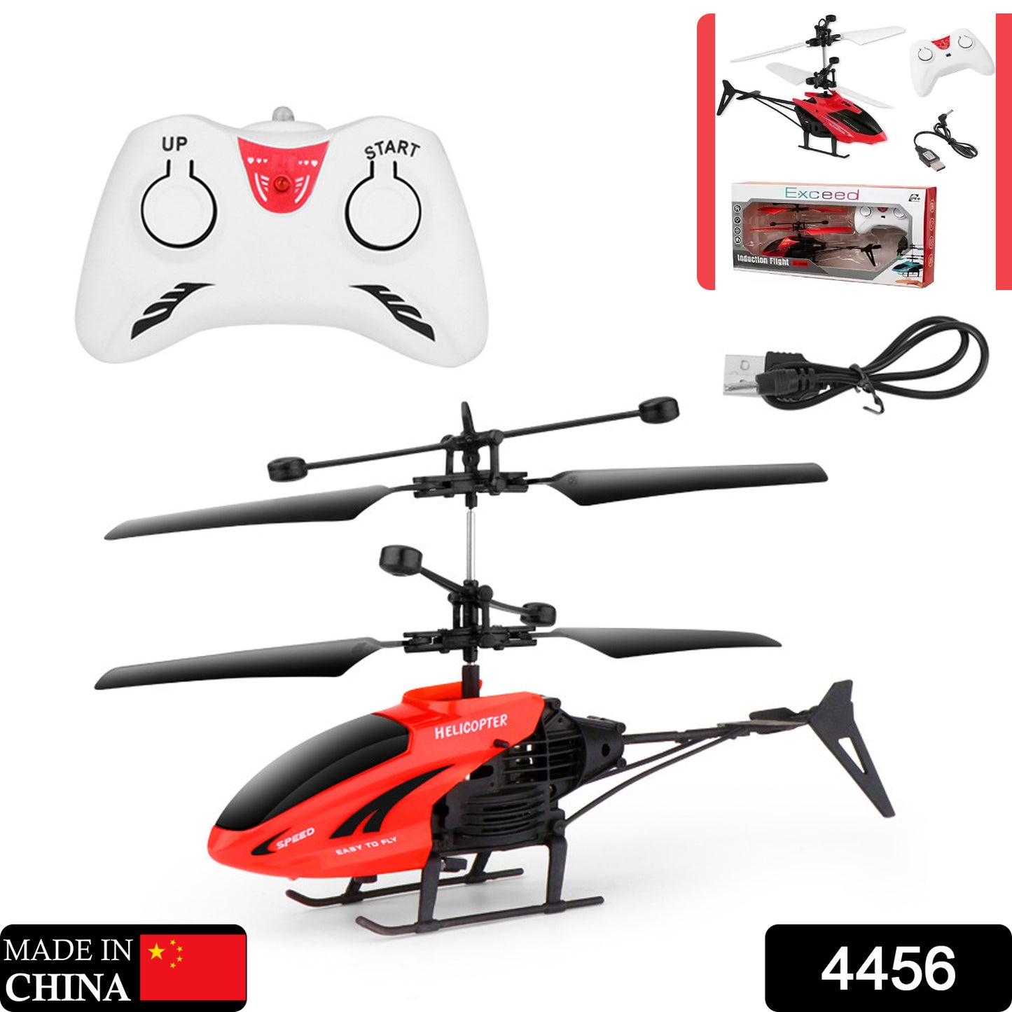 Wukusy remote control helicopter toy for children with USB rechargeable cable, suitable for boys and girls, colorful and fun design