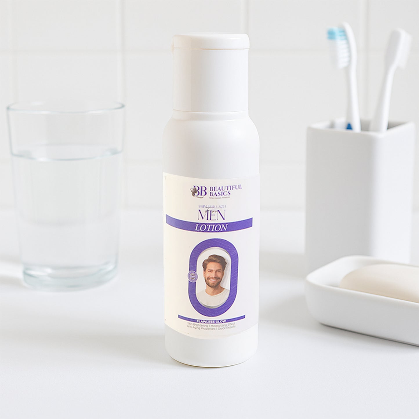Wukusy Beautiful Basics Men's bleach cream kit with applicator, designed for safe and effective hair lightening in health and beauty.
