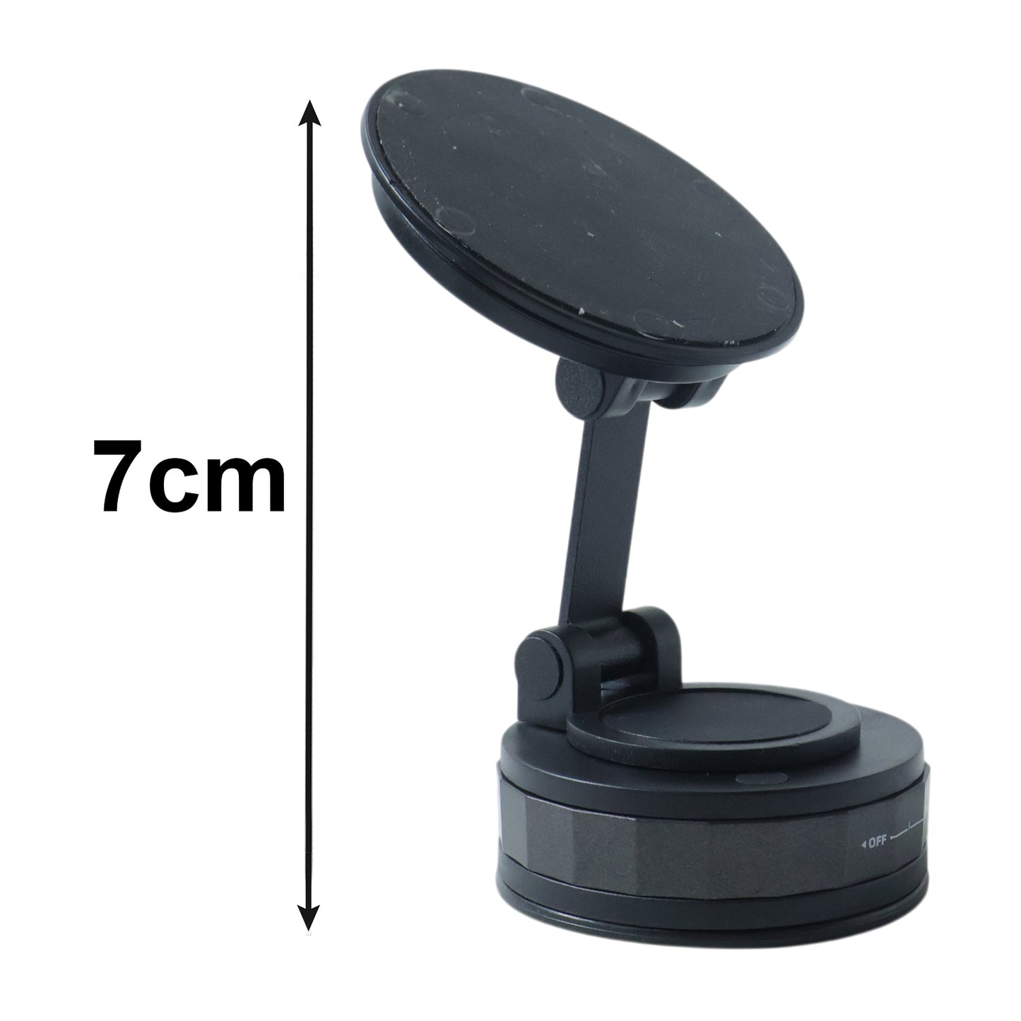 Wukusy premium magnetic mobile holder stand attached to a car dashboard holding a smartphone securely.
