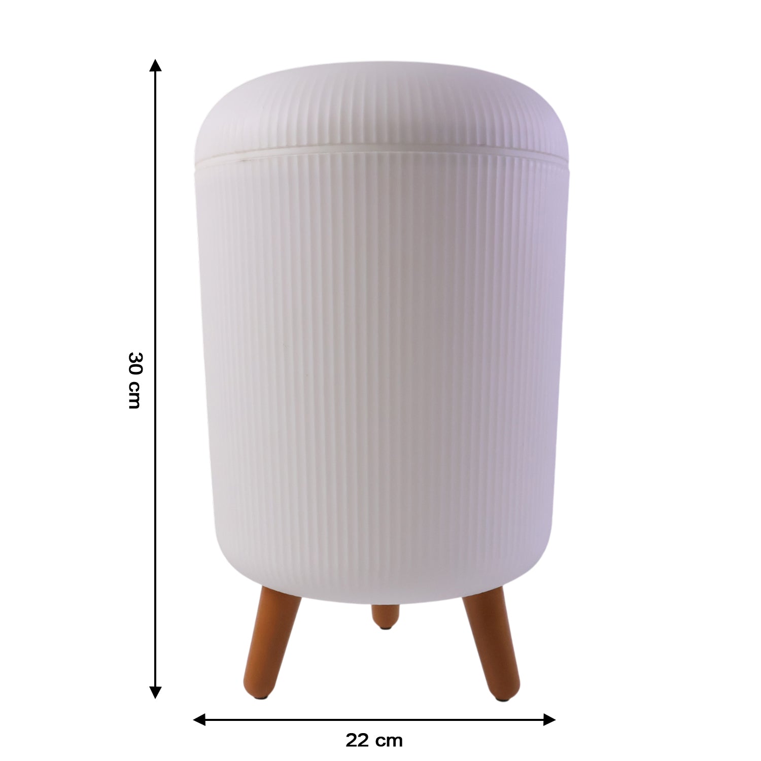 Wukusy premium stylish mini dustbin, 22x30 cm, compact waste bin for home or office use, with a modern design.